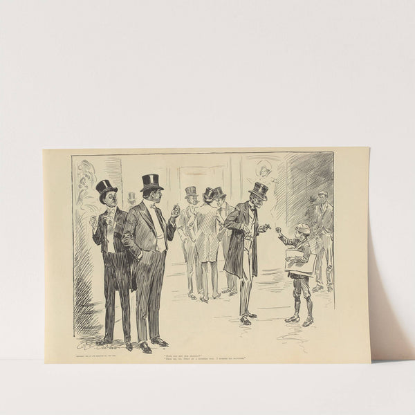 ‘Have you met him socially’ (1900-1905) by Charles Dana Gibson