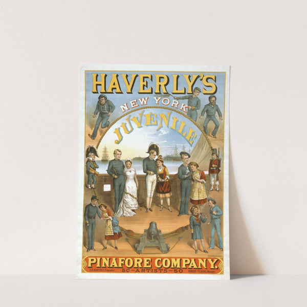 Haverly’s New York Juvenile Pinafore Company 50 artists–50. (1879) by Strobridge & Co. Lith.