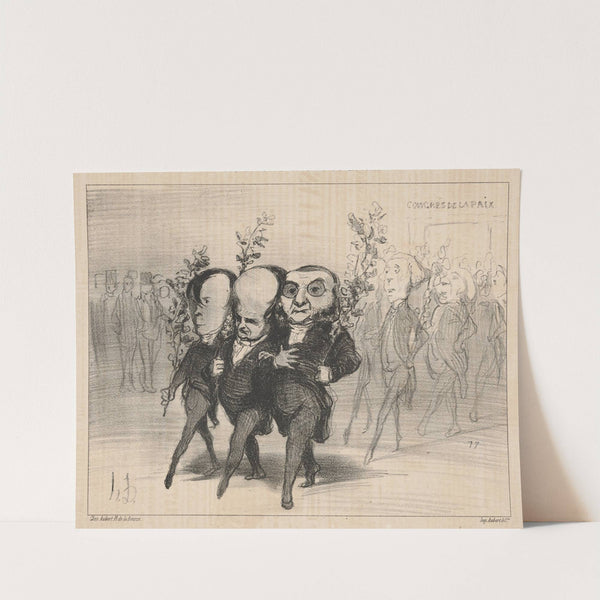 Having completed their work . . . The streets of Paris! (1849) by Honoré Daumier