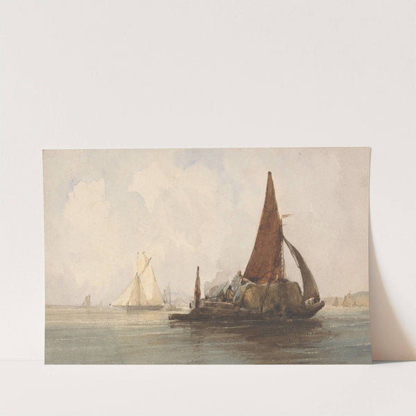 Hay Barge in a Calm Sea by Charles Bentley