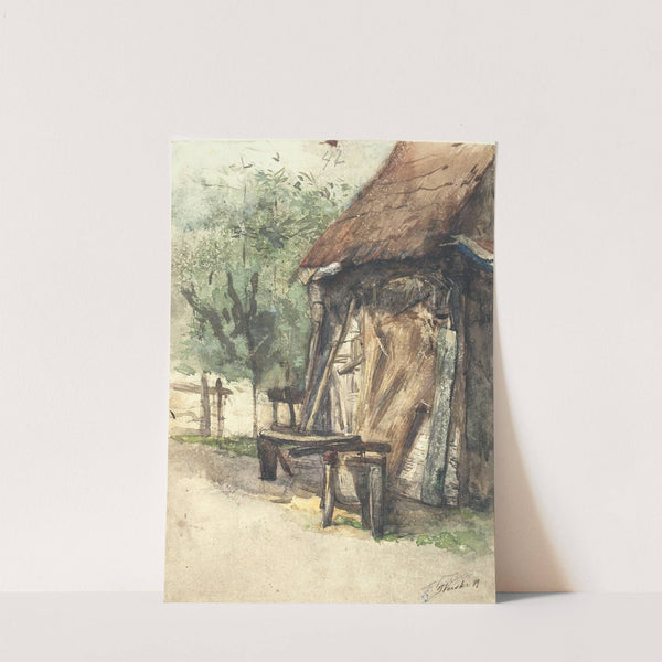 Hay-barn with workbench (1879) by Floris Verster