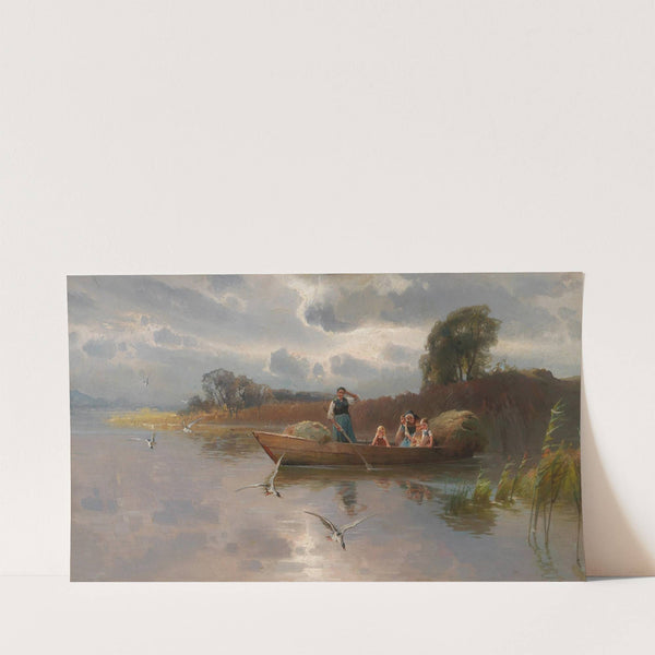 Hay Boat on Lake Chiemsee by Karl Raupp