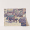 Hay Carts, Cumberland Market (1915) by Robert Polhill Bevan