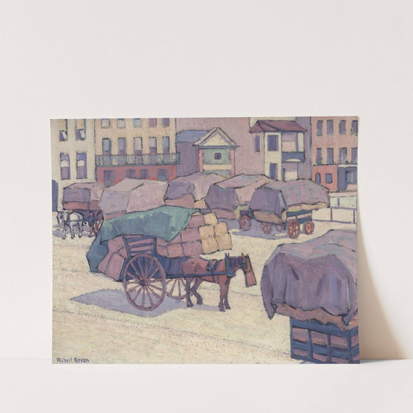 Hay Carts, Cumberland Market (1915) by Robert Polhill Bevan