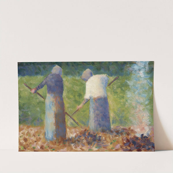 Haymakers at Montfermeil (c. 1882) by Georges Seurat