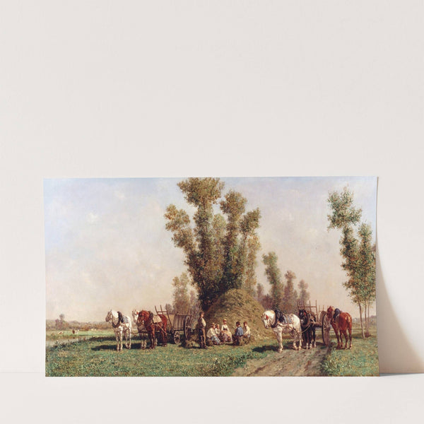 Haymakers Resting by Jules-Jacques Veyrassat