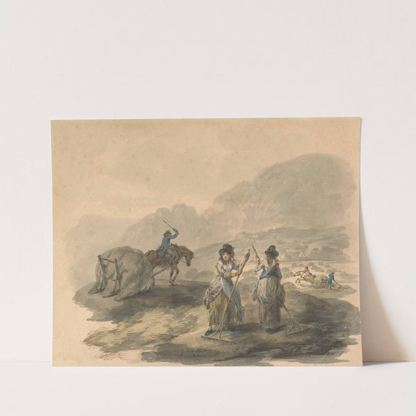 Haymaking by Julius Caesar Ibbetson