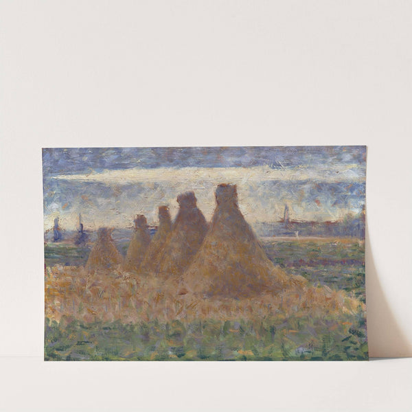 Haystacks (c. 1882) by Georges Seurat