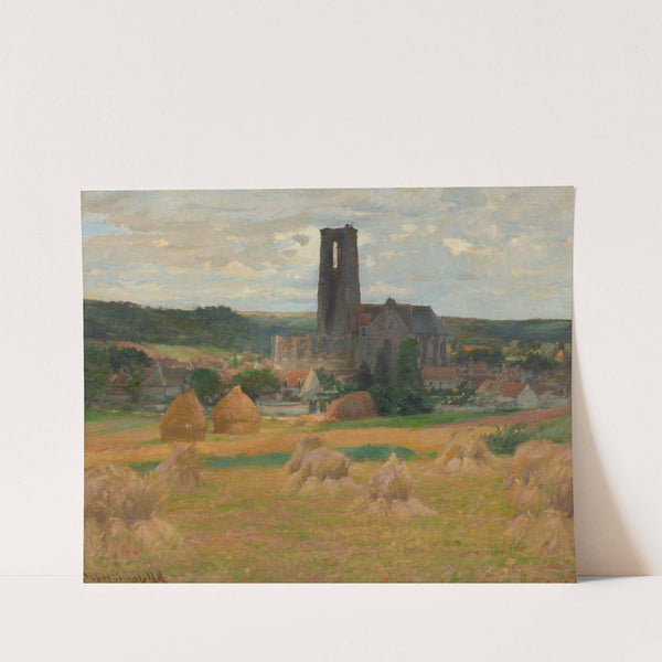 Haystacks, Lachant, Ile-de-France by Robert William Vonnoh