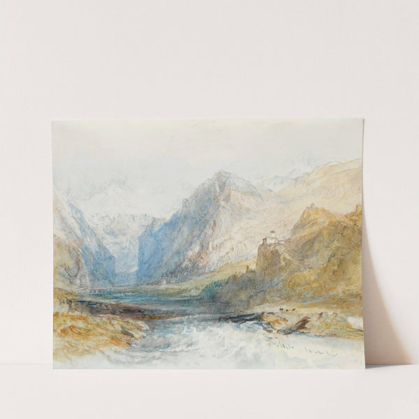 The Domleschg Valley, Looking North To The Gorge At Rothenbrünnen by Joseph Mallord William Turner