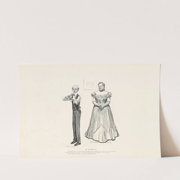 He doubted it (1899) by Charles Dana Gibson