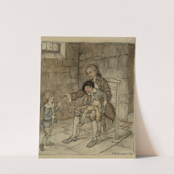 He Gave Each a Large Piece of Gingerbread (1929) by Arthur Rackham