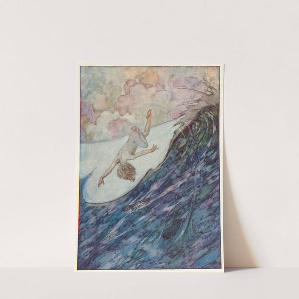 He gave three skips out of the water, a yard high, and head over heels by Alfred Edward Frederick Jackson