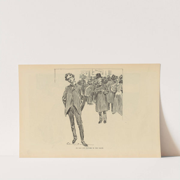 He had one picture in the salon (1893-1900) by Charles Dana Gibson