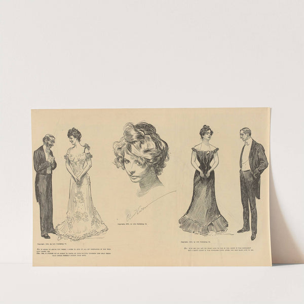 He; it seems to amuse you when I offer to give up.. (1893-1900) by Charles Dana Gibson