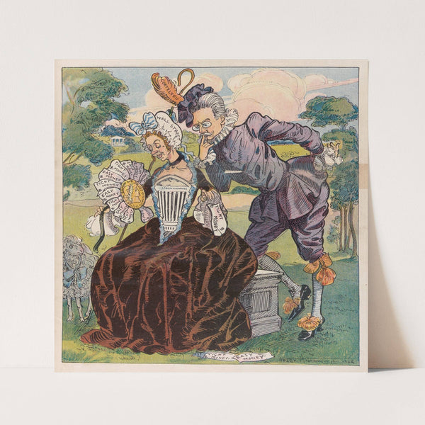 He loves me, he loves me not (1906) by Frank Arthur Nankivell