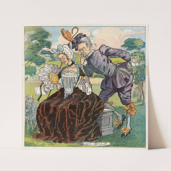 He loves me, he loves me not (1906) by Frank Arthur Nankivell