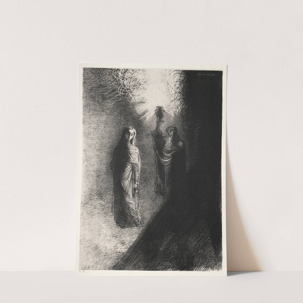 He Raises the Bronze Urn by Odilon Redon