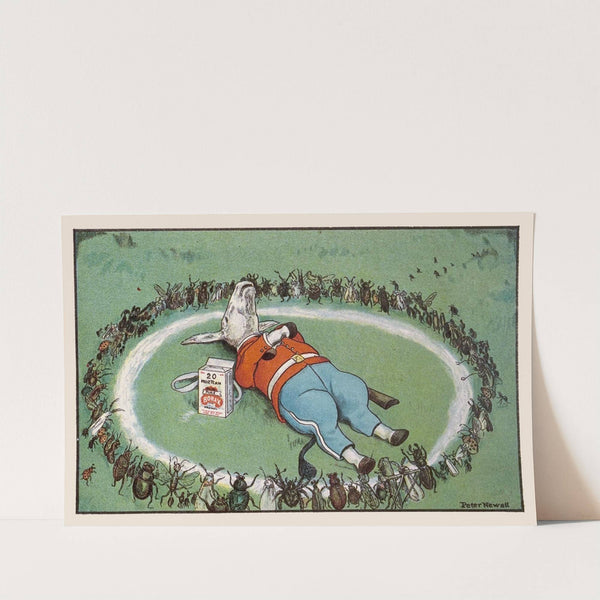 He rested in a Borax ring to keep the bugs away by Peter Newell