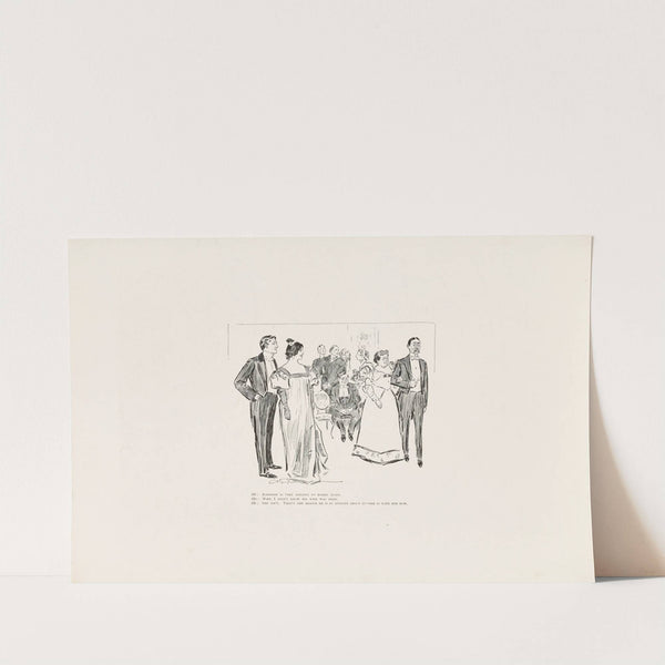 He; Robinson is very anxious to marry again.. (1896) by Charles Dana Gibson