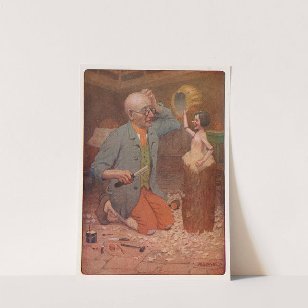 He saw his yellow wig in the puppet's hand by Maria Louise Kirk