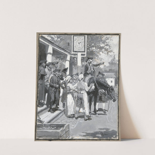 He Stops at the Sign of the Weathervane by Howard Pyle