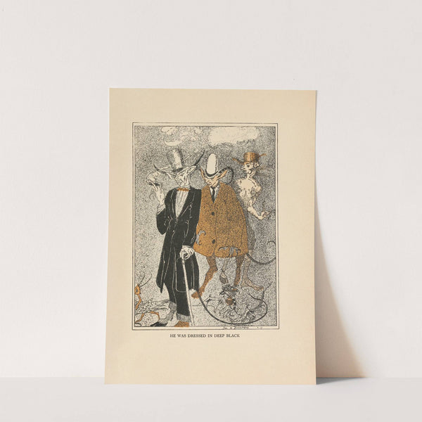 He was dressed in deep black by Jean de Bosschère