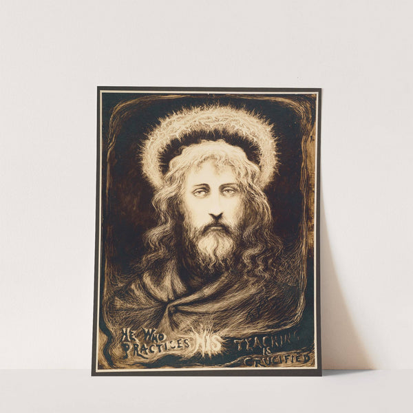 He who practices His teaching is crucified by Thomas Nast