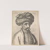 Head and shoulders of a Turkish man, with a moustache and a large turban (1645) by Wenceslaus Hollar