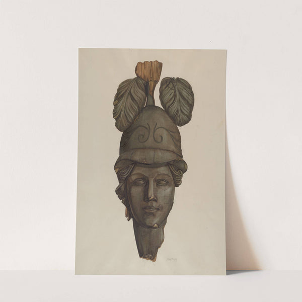 Head from a Statue - Minerva by Helen Bronson