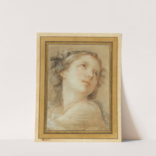 Head of a bacchante (1741) by Charles-Joseph Natoire