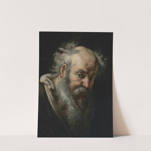 Head Of A Bearded Man by Bernardo Strozzi
