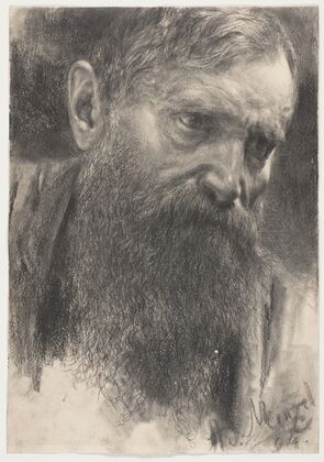 Head of a Bearded Man in Half-Profile (1894)