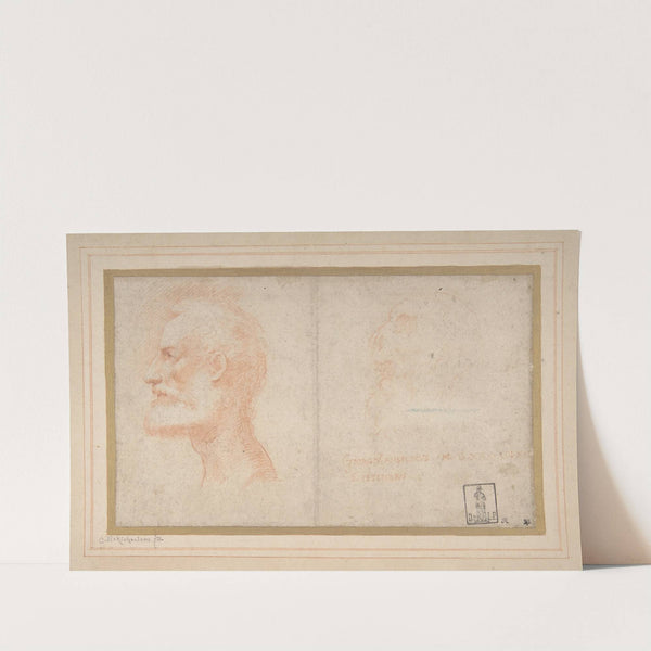 Head of a Bearded Man in Profile to Left, possibly the Portrait of the Poet Giorgio Anselmi by Parmigianino