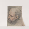 Head of a Bearded Man Looking Left (early 18th century) by François Lemoyne