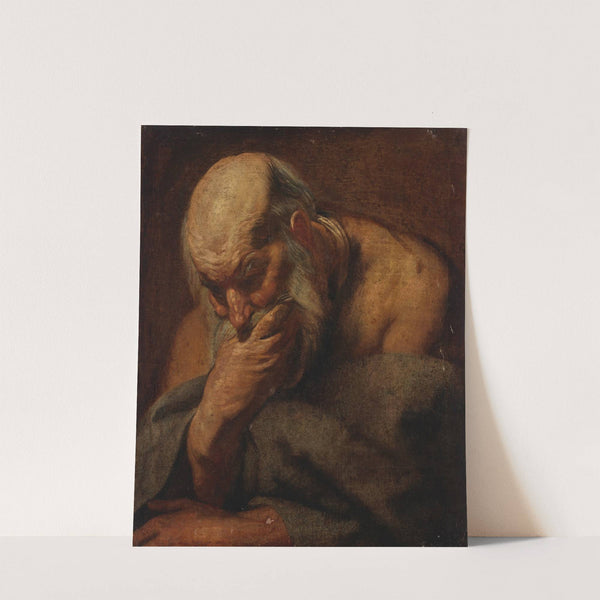 Head of a bearded man, possibly an apostle by Jacob Jordaens