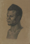 Head of a black man