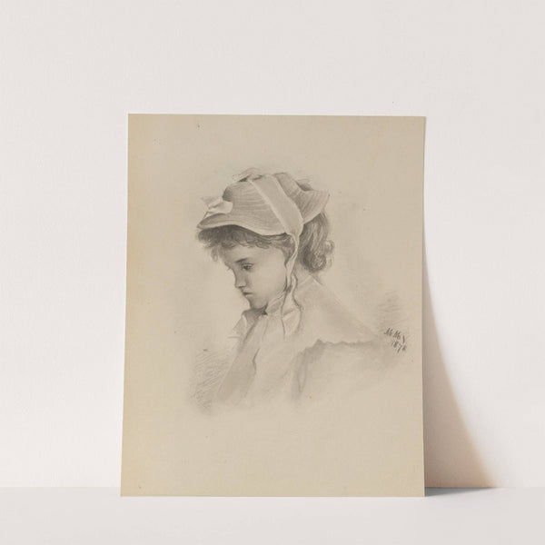 Head of a Child Looking Down (1878) by Mary Vaux Walcott