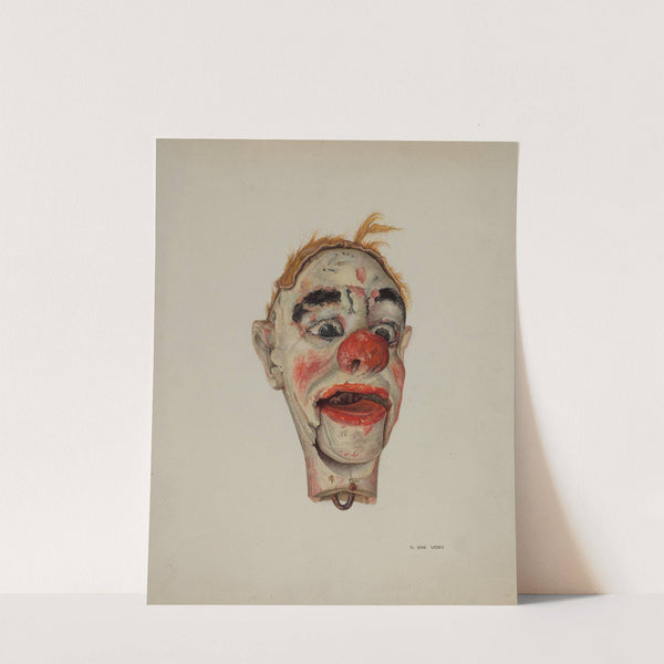 Head of a Clown Marionette by Vera Van Voris