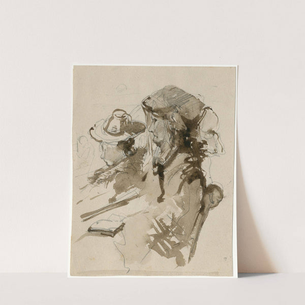 Head of a deer by Floris Verster