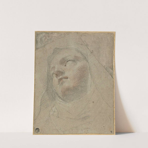 Head of a Dominican Nun; Study for the Ecstasy of Saint Dominic by Domenico Maria Canuti