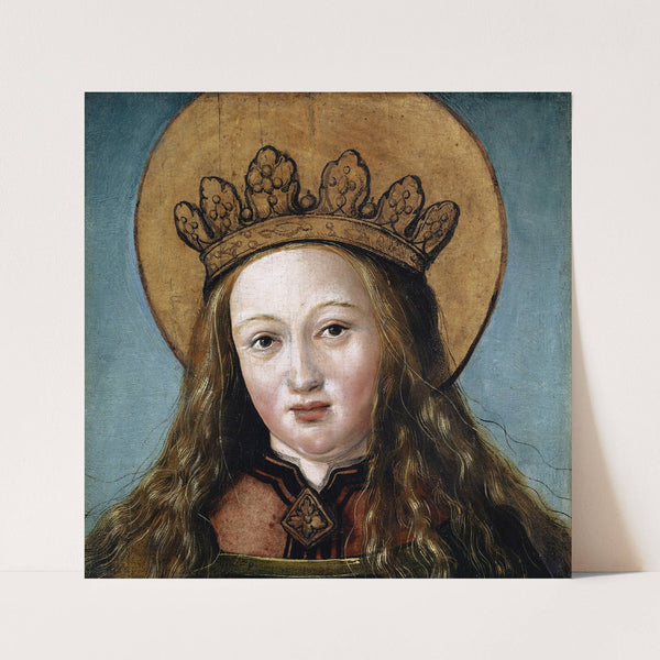 Head Of A Female Saint (Around 1515) by Hans Holbein The Elder