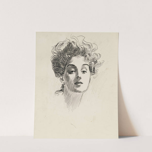 Head of a girl (1882) by Charles Dana Gibson