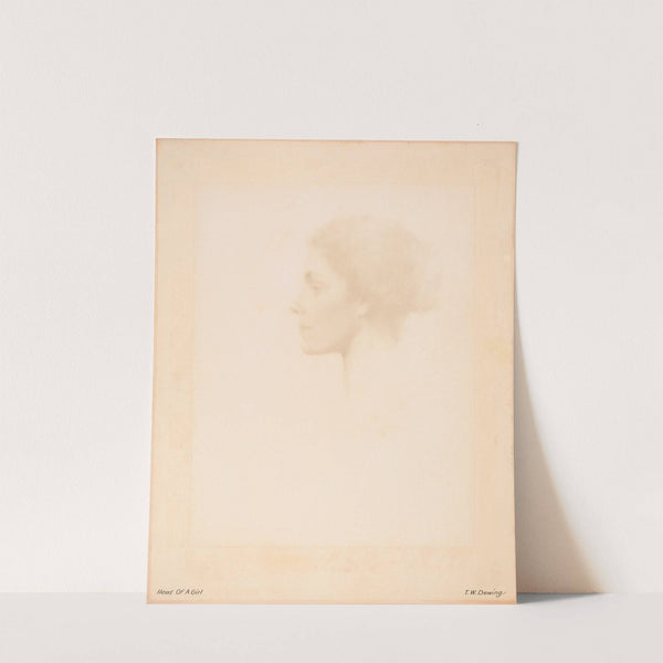 Head of a Girl (before 1910) by Thomas Wilmer Dewing