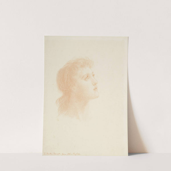 Head of a girl by Arthur Hughes