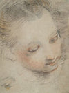 Head of a Girl, study for a figure in the Madonna del Popolo altarpiece in the Uffizi