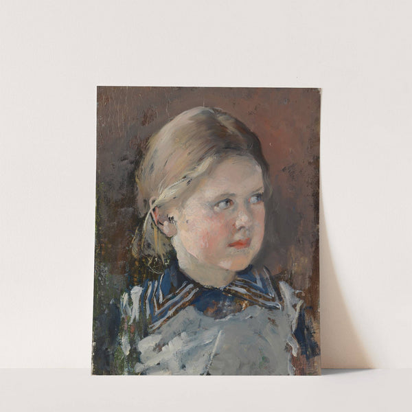 Head Of A Girl, Study For The Family Portrait Of Baron Magnus Von Born by Gunnar Berndtson