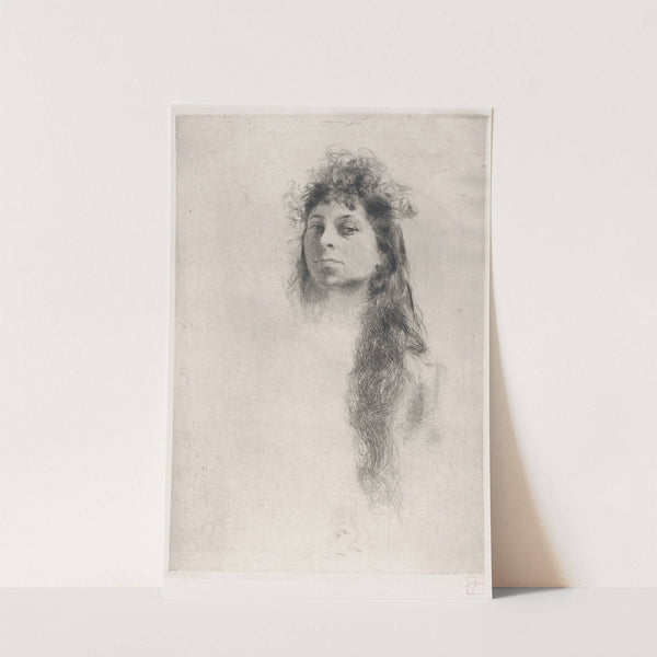 Head of a Girl with Long Hair by Robert Frederick Blum