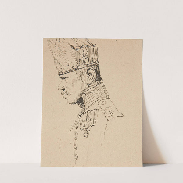 Head of a Grenadier in Profile by Jean-Baptiste Édouard Detaille