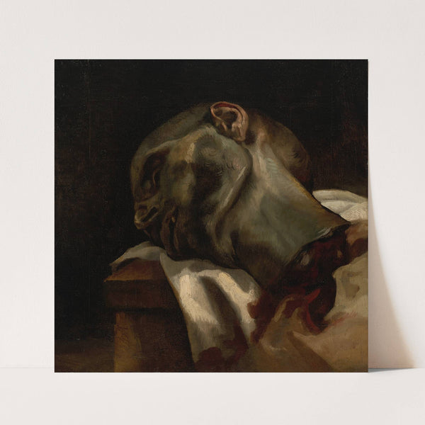 Head of a Guillotined Man by Théodore Géricault